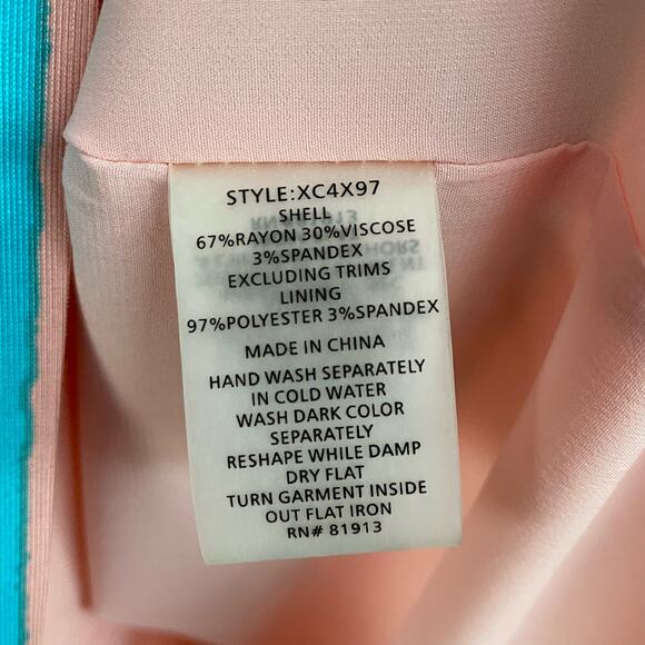 Anthropologie X Tracy Reese Dress Painterly Pleated Mini Fit & Flare Pink Size 2 - Picture 8 of 11